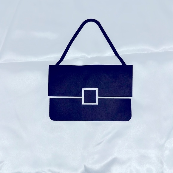 NWOT Medium Unbranded Silk Dust Bag, White - Picture 2 of 4